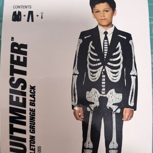 Suitmeister Skeleton Black Kids Costume